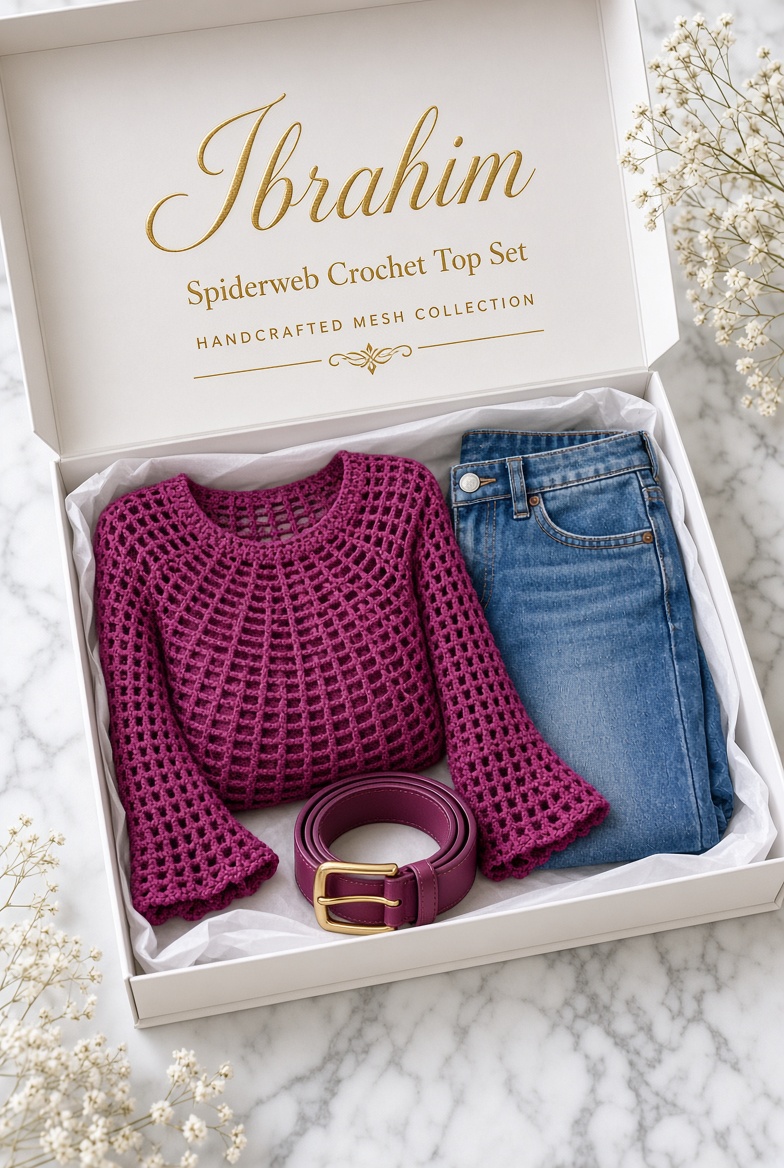 Spider Web Crochet 3-Piece Bundle — photo 1